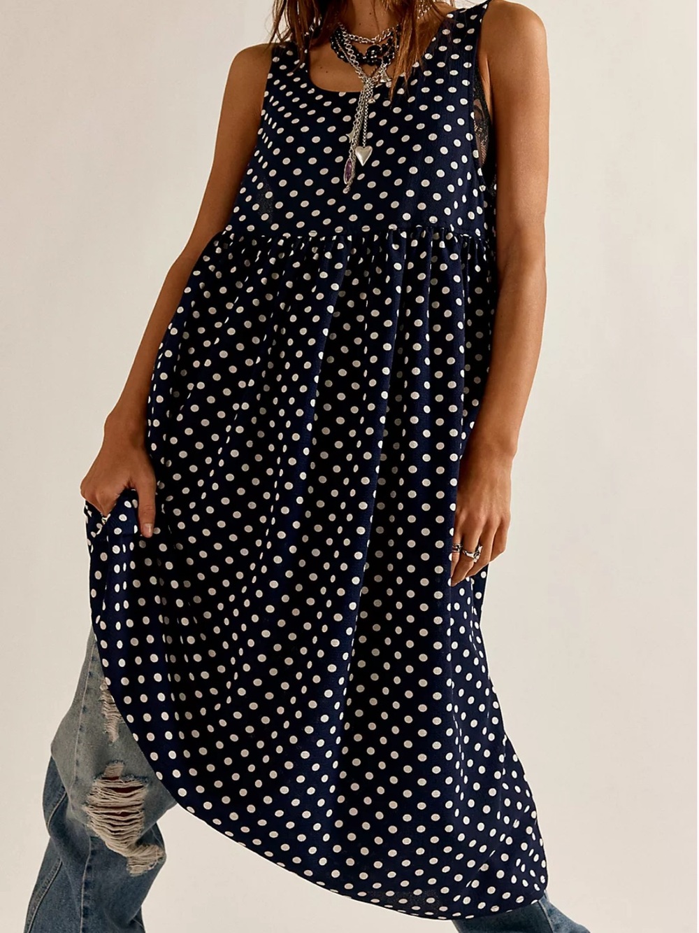 Like new Free People Polka Dot Dress
